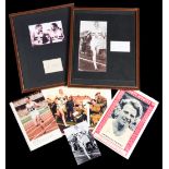 A collection of autographs of the Four Minute Mile athletes,
Roger Bannister,
