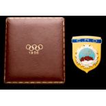 An Olympic Organising Committee badge for the Cortina 1956 Winter Olymic Games,
rare, only 70 made,