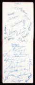 An autograph album compiled by the Kent cricketer Bryan Valentine in 1948 and including the