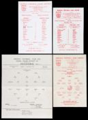 A collection of 139 Arsenal home reserves single-sheet programmes,
