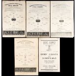 Five 1940s Sunderland programmes,
homes, a wartime v Bradford City 10th April 1943,