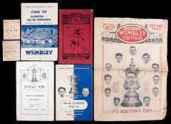 Bolton Wanderers programmes and tickets,
F.A.