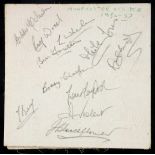 An Edinburgh District motoring & cycling map signed by the Manchester United Busby Babes team in