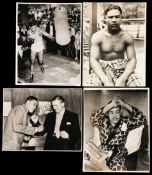 A group of 72 b&w photographs featuring the boxer Joe Louis dating between the mid-1930s and