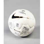 A football from the 1999 Champions League Final,