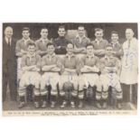 A signed magazine photograph of the Manchester United League Championship winning team of 1951-52,