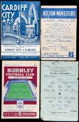 140 Chelsea away programmes dating between season 1954-55 and 1959-60,
1954-55 x 21, 1955-56 x 25,