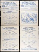 Twelve Chelsea home programmes season 1910-11,
Football League fixtures v Fulham,