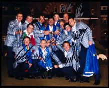 A fully-signed photograph of Jose Maria Olazabal's 2012 Ryder Cup European Team,
8 by 10in.