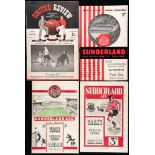 139 Sunderland programmes,
homes, season 1950-51 x 21, 51-52 x 6, 52-53 x 10 (1 a reserves),