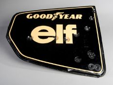 Ayrton Senna 1986 Australian Grand Prix JPS Lotus-Renault 98T rear wing end plate,