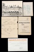 Wartime programmes, autographs & memorabilia,
including a fully-signed Combined Services C.M.F.