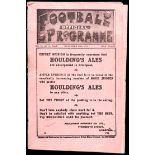 Liverpool v Preston North End programme 29th November 1919,