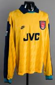 Ian Wright: a yellow Arsenal No.