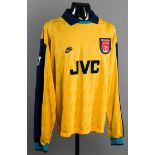 Ian Wright: a yellow Arsenal No.