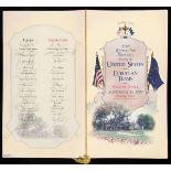 A 1999 Ryder Cup menu fully signed by the American & European golf teams,