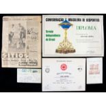 Memorabilia formerly from the collection of the English FIFA referee Ken Aston,