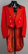 A Royal Birkdale Golf Club red captain's jacket,
by Thomas Davis of Manchester,