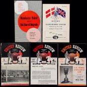69 Manchester United home programmes,
homes, 1948-49 x 1, 50-51 x 1, 54-55 x 1, 55-56 x 3,