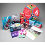 A large collection of London 2012 Olympic and Paralympic Games merchandise and memorabilia,
flags,