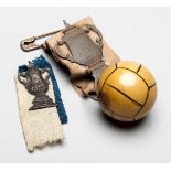 Two Bolton Wanderers supporter's favours worn at the 1926 F.A.