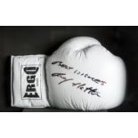 A Ricky Hatton signed boxing glove,