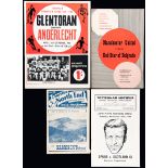 A collection of football programmes,