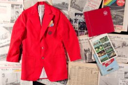 A Montreal 1976 Olympic Games official's blazer and neck tie,