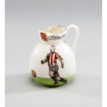 A Grays Sports China miniature jug commemorating Sunderland's fourth First Division League