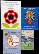 A collection of 63 football programmes,
including 21 F.A.