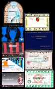 A collection of season tickets for AC Mi