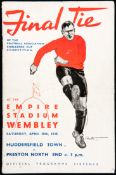 F.A. Cup Final programme Huddersfield To