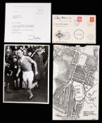 A Sir Stanley Matthews signed postal cov