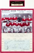 An autographed Manchester United Busby B