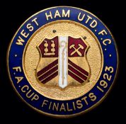 A gilt-metal & enamel West Ham United 19