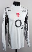 Manuel Almunia's grey Arsenal No.24 goal