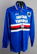 Fausto Salsano: a blue Sampdoria No.15 j