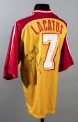 Marius Lacatus: a signed red & yellow st