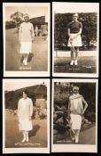 62 tennis postcards published by Trim of Wimbledon mostly portraits of women's competitors
