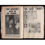 A large scrap book relating to the 1958 Manchester United Munich Air Disaster,