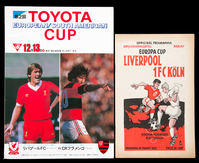 Two Liverpool programmes,
European Cup 2nd Round replay v 1FC Koln played at Stadion Feyenoord,