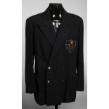 A Tottenham Hotspur 1950s club blazer,
by Fred Wade of London, navy blue wool,