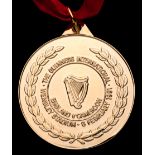 A sponsor's medal awarded to players for the England v Cameroon international at Wembley 6th