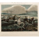 After Henry Alken senior
THE FIRST STEEPLE-CHASE ON RECORD
a set of four coloured prints engraved