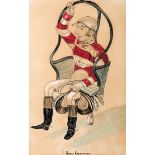 Late 19th/early 20th century watercolour copies of Vanity Fair Jockeys,