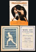 Three programmes featuring the Irish boxer Jack Doyle,