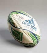 Heineken Cup group stage rugby ball used in an Ulster match at Ravenhill in season 2011-12,