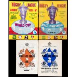 36 Rugby League World Cup programmes in England and Australia,
Tournament programme plus qualifiers,