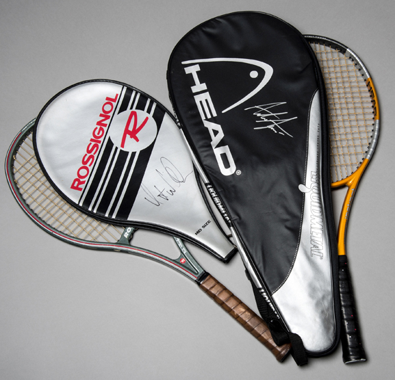 Signed tennis equipment, - Image 3 of 3