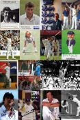 A collection of signed pictures of all 22 England Test Match cricket captains of the last 40 years